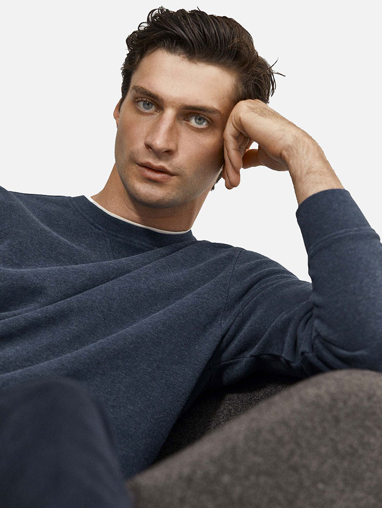 Crew neck cotton sweatshirt