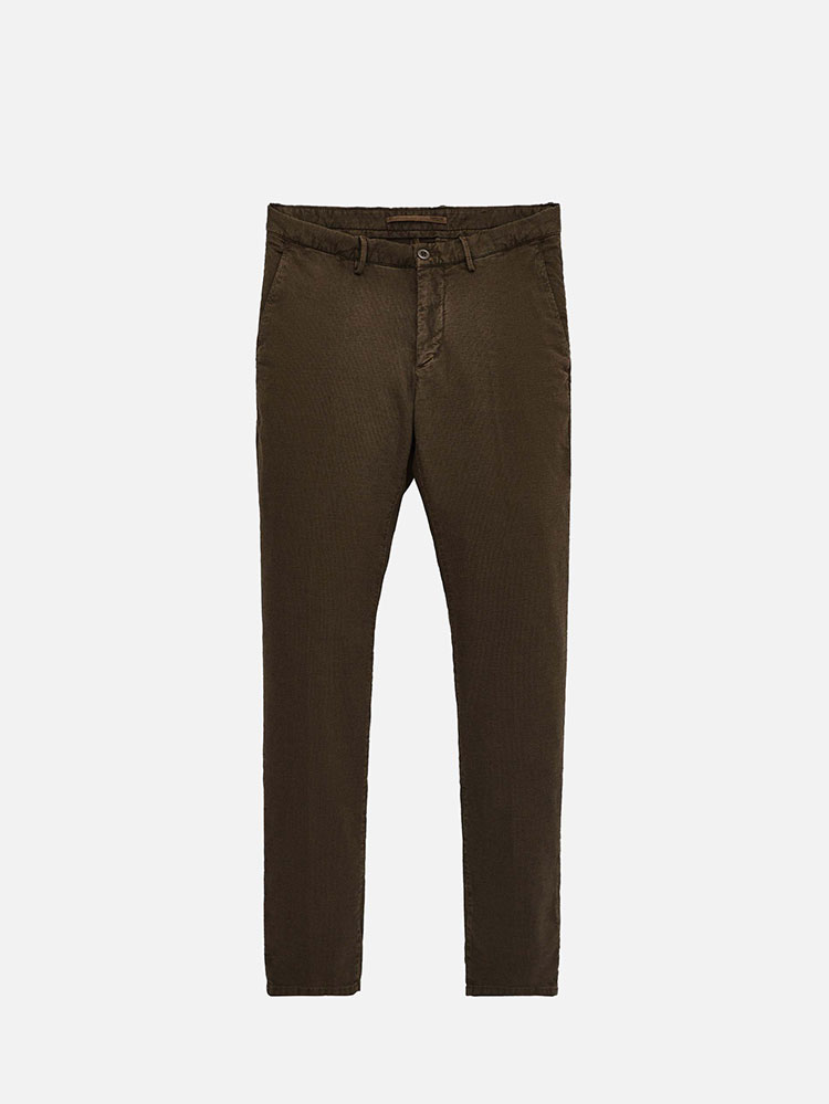 Velvet chino trouser